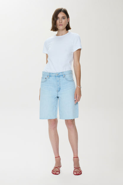 Pistola Nolan Relaxed Straight Cut Off - Postcards Vintage straight relaxed jeans