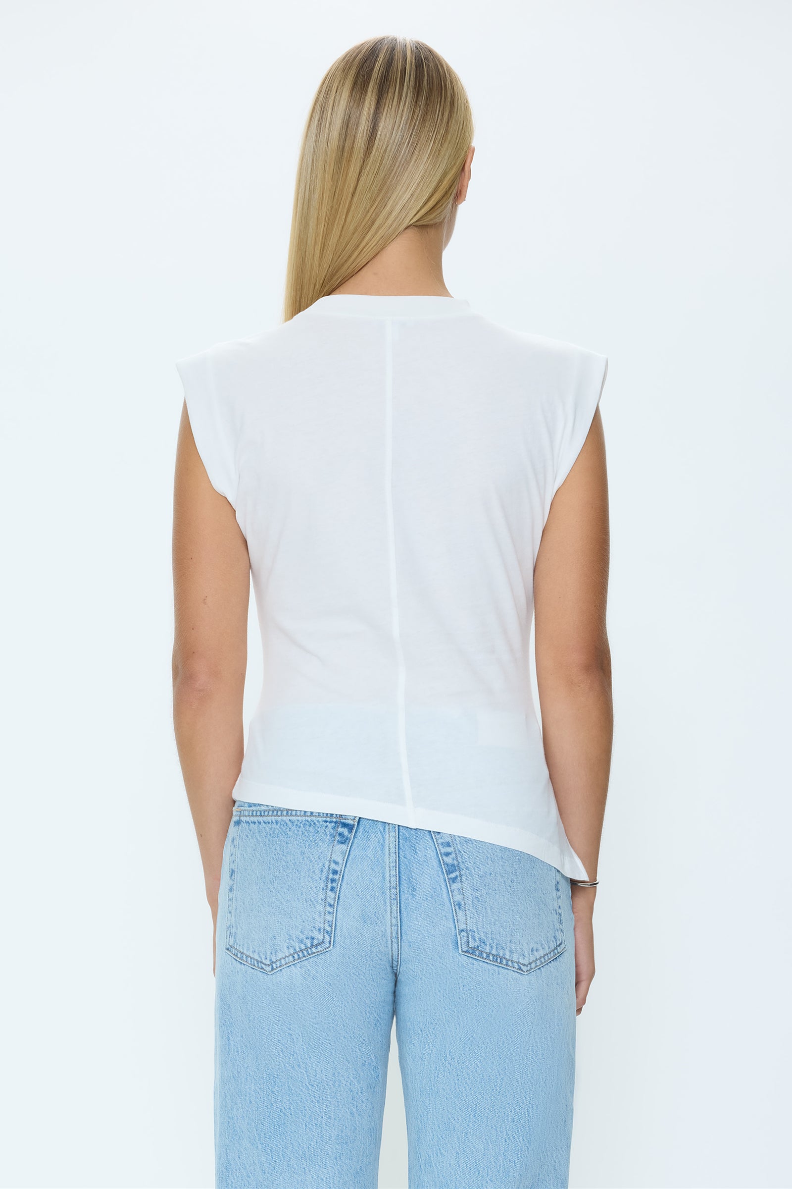 Nya Draped Tee - Le Blanc – Pistola Denim