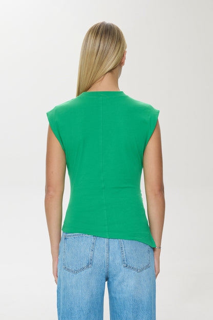 Nya Draped Tee - Mantis
