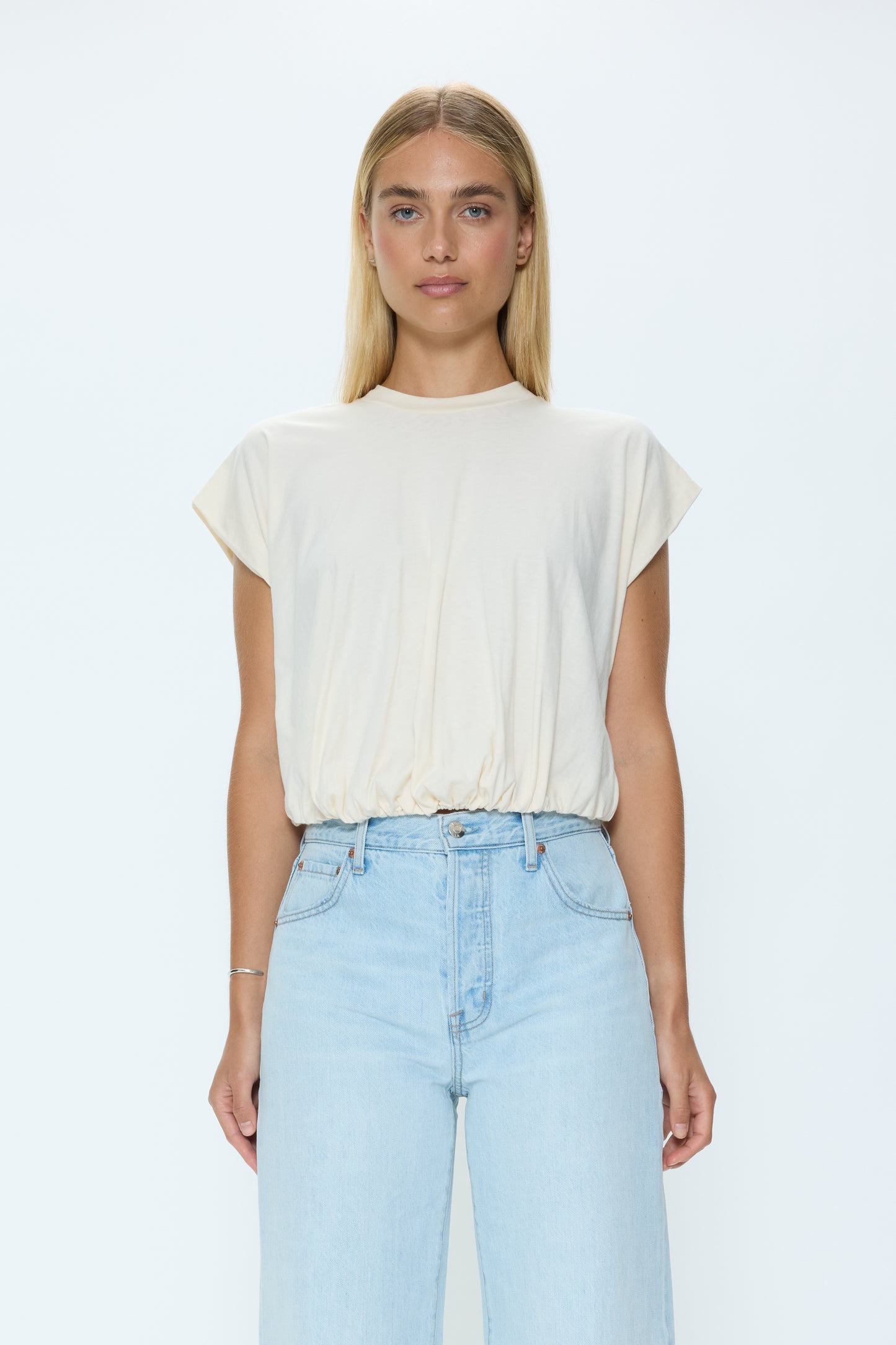Millie Bubble Tee - Le Blanc