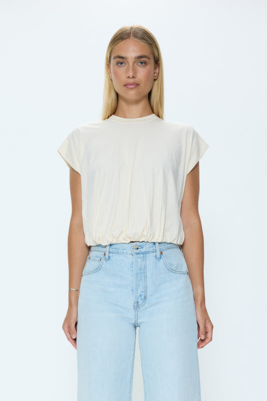 Millie Bubble Tee - Le Blanc