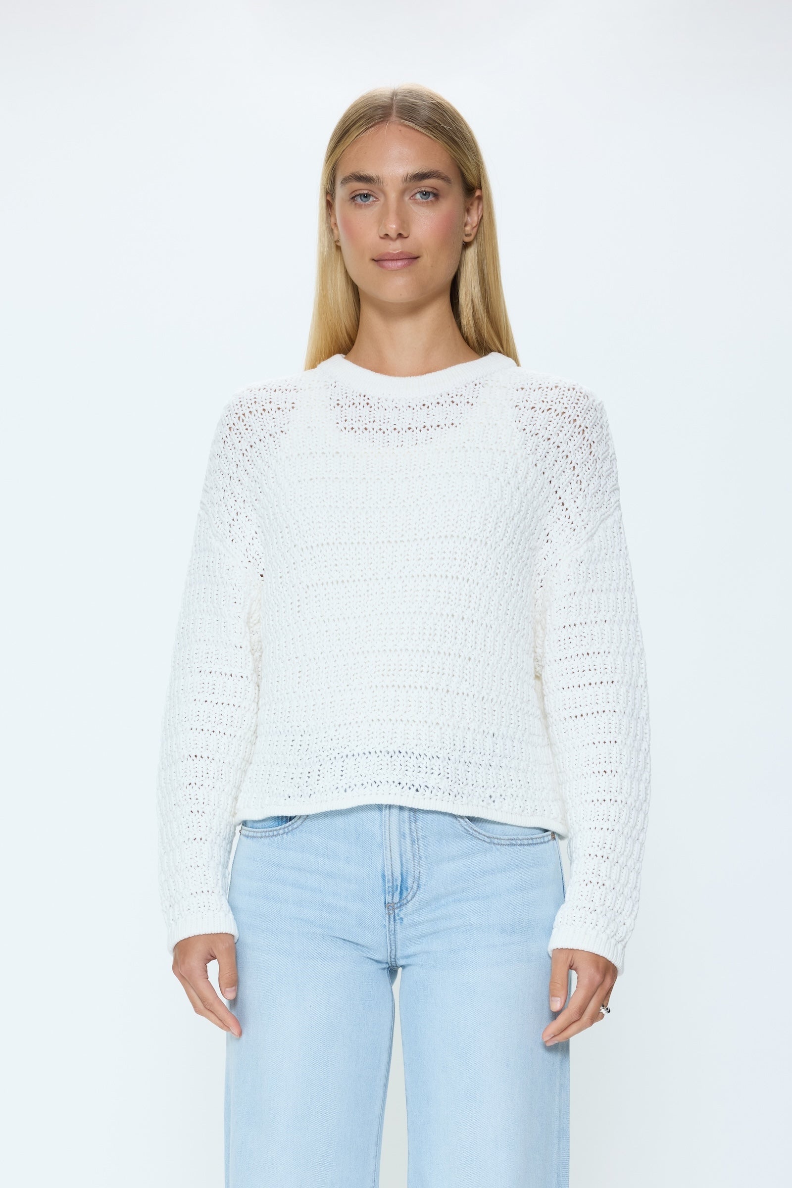 新品未使用　maison de Dolce. puffy knit/white Delčia: Off-White Cotton Sweater – The Knotty Ones