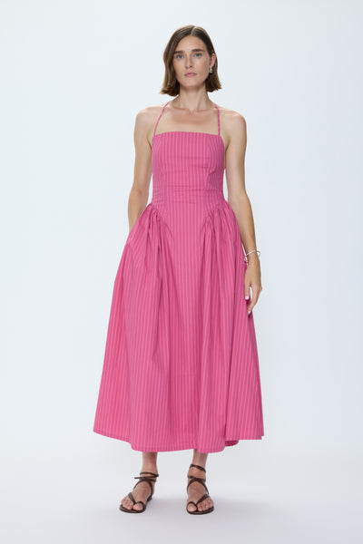 Sadee Open Back Dress - Magenta Stripe – Pistola Denim