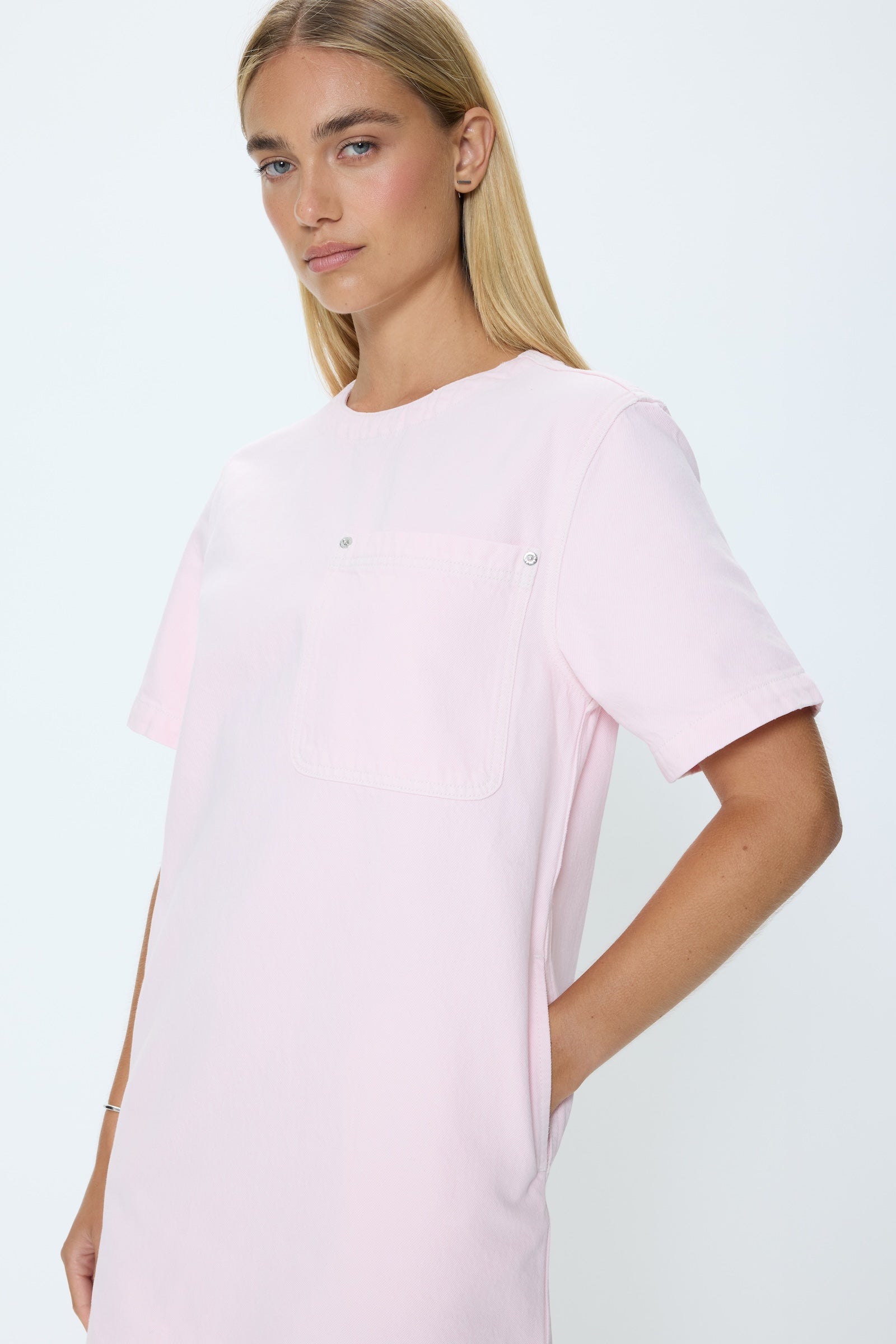 Pistola Remi Denim Dress - Blush P00071070-DR-BLUSH / Blush / S Pistola Remi Denim Dress - Blush P00071070-DR-BLUSH / Blush / S