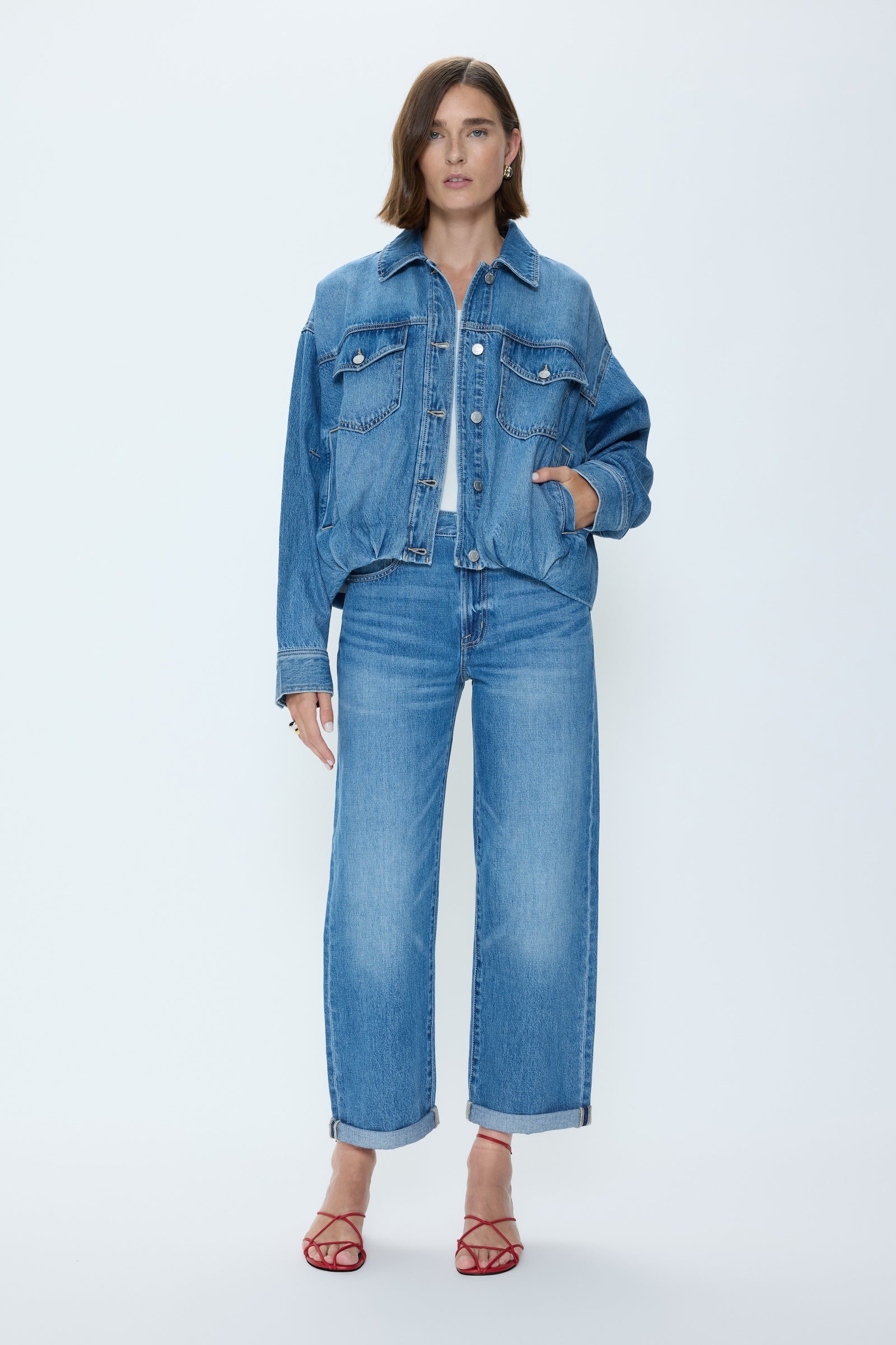 Bibi Blouson Trucker Jacket - Heartfelt – Pistola Denim