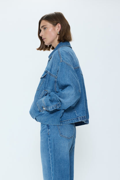 Bibi Blouson Trucker Jacket - Heartfelt