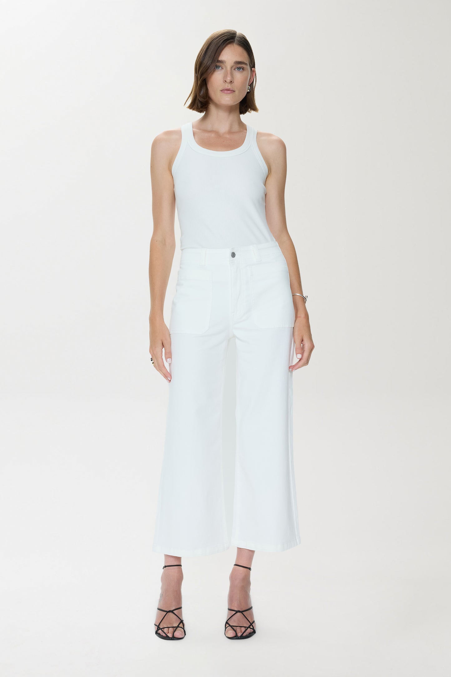 Zooey Patch Pocket Utility Pant - Le Blanc