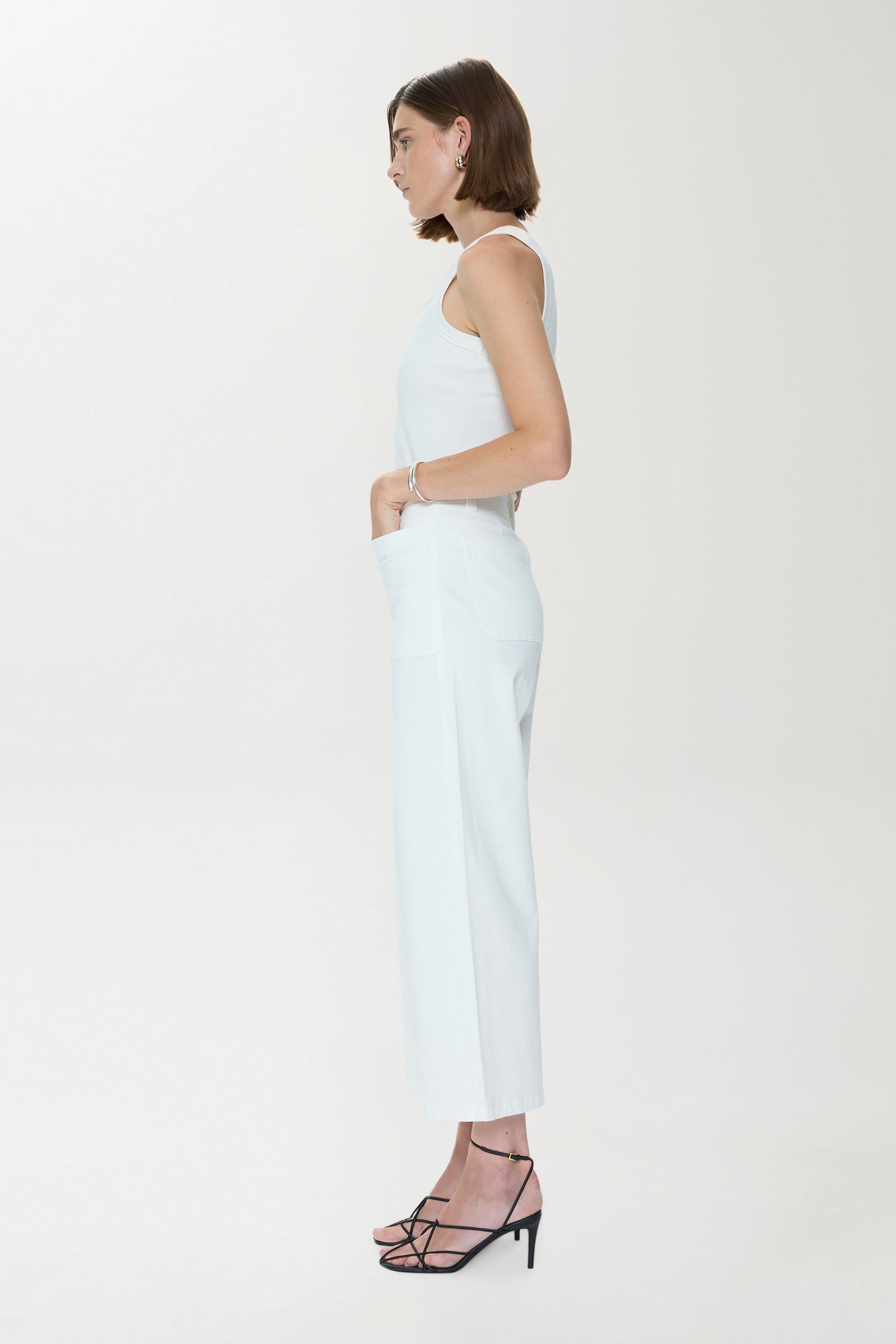 Zooey Patch Pocket Utility Pant - Le Blanc – Pistola Denim