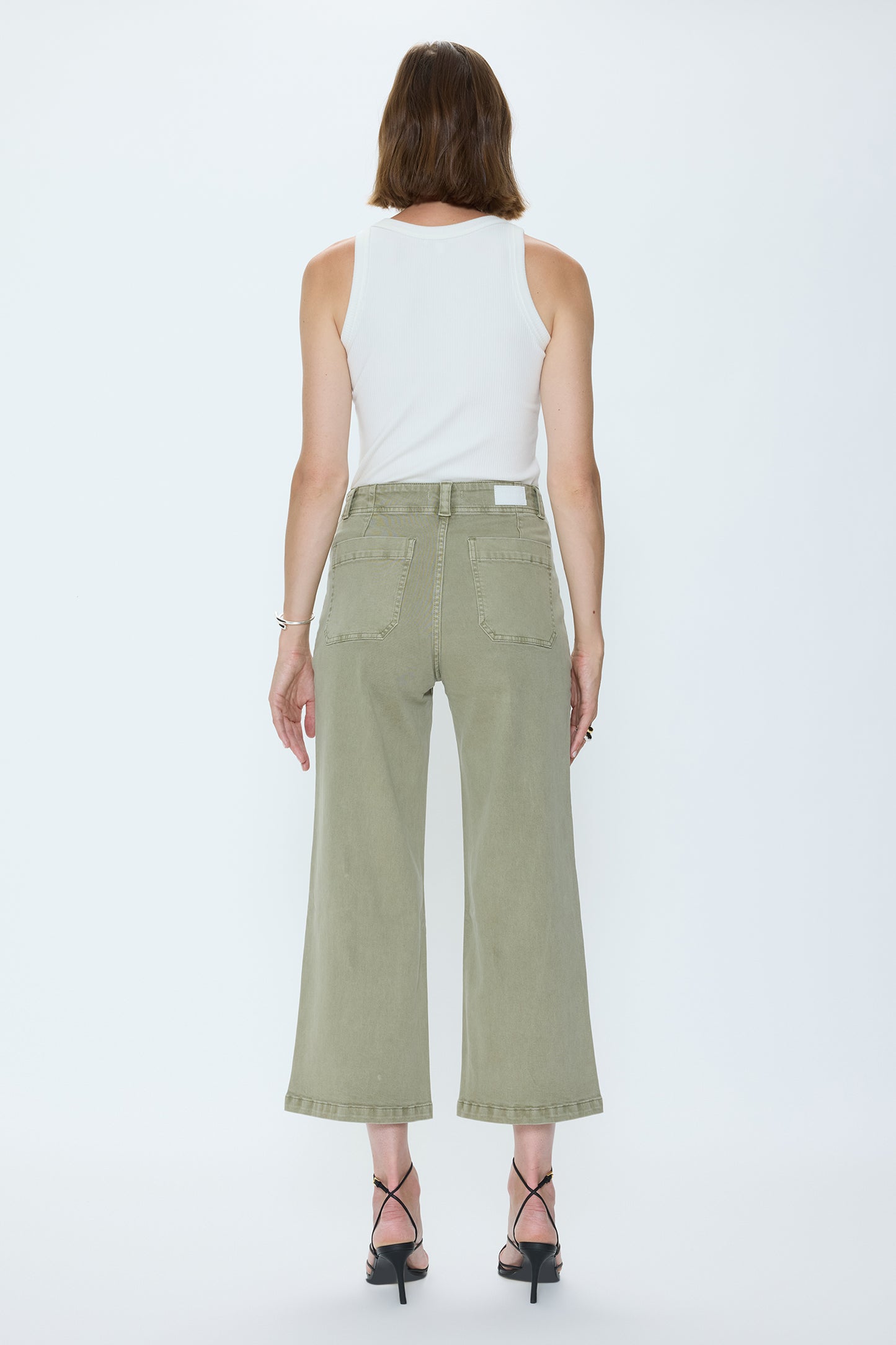 Zooey Patch Pocket Utility Pant - Slate Green