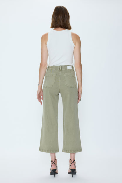 Zooey Patch Pocket Utility Pant - Slate Green