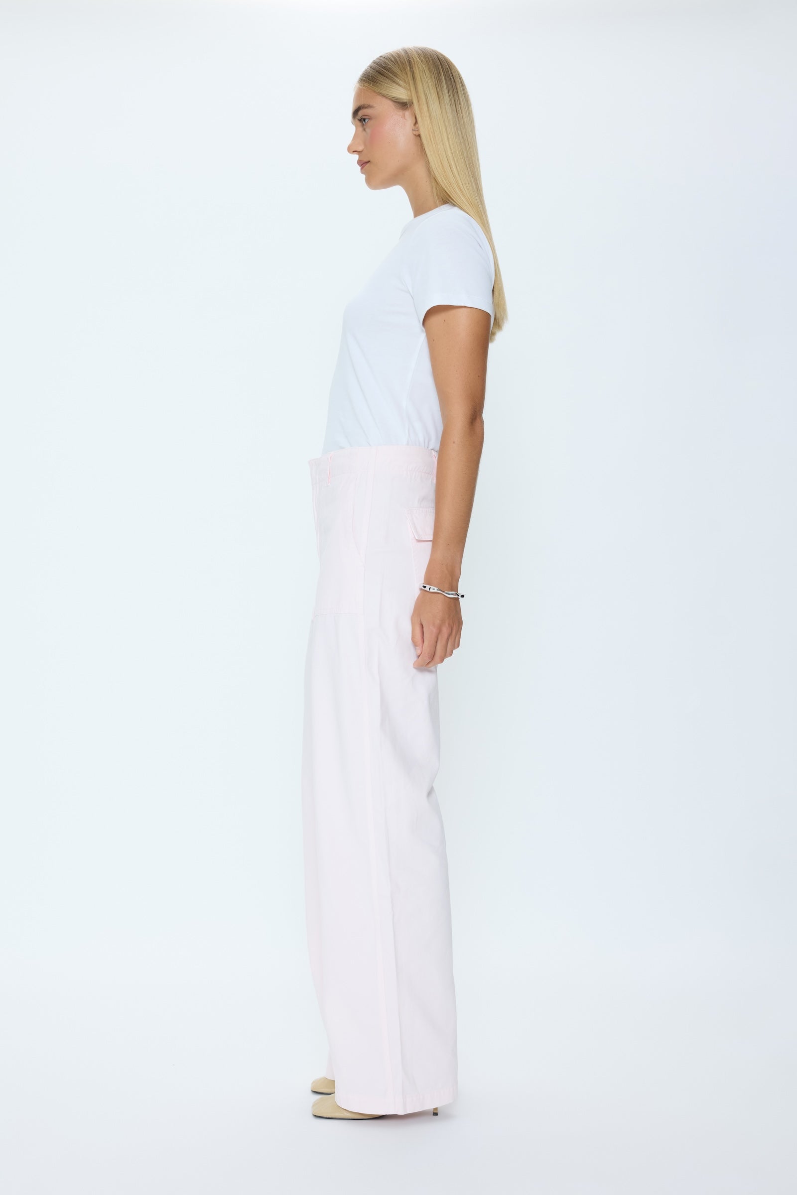 Wren Relaxed Straight Utility Pant - Ice Pink – Pistola Denim