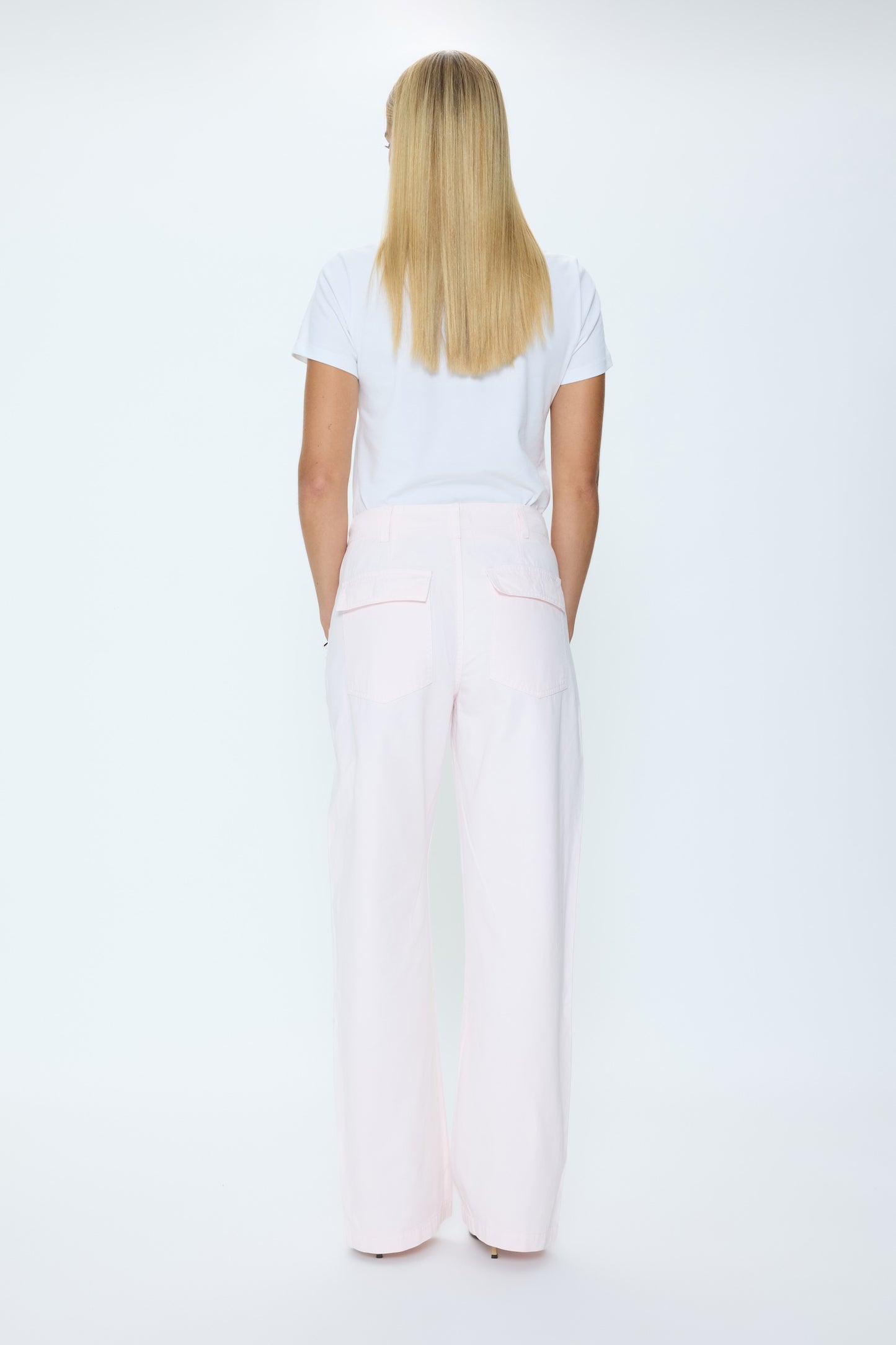 Wren Relaxed Straight Utility Pant - Ice Pink