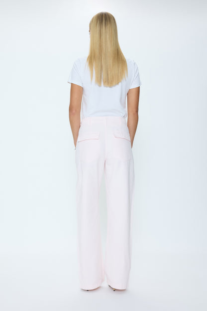 Wren Relaxed Straight Utility Pant - Ice Pink