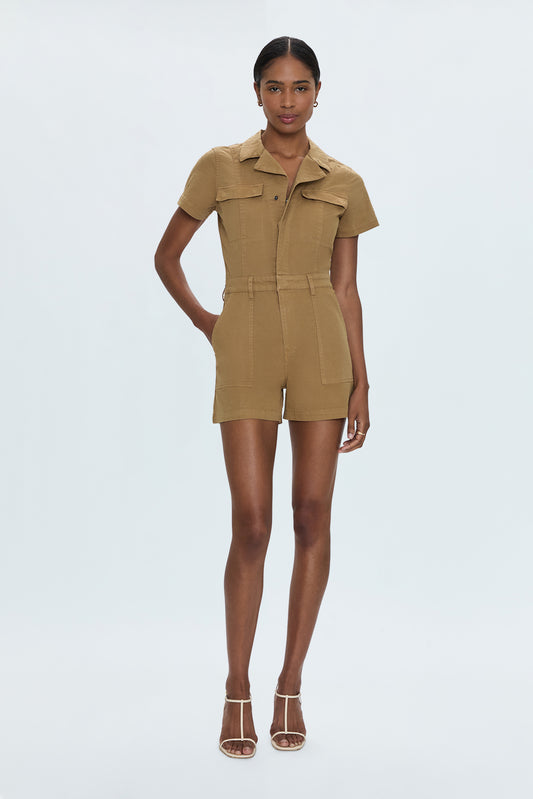 Morgan Utility Romper - Khaki