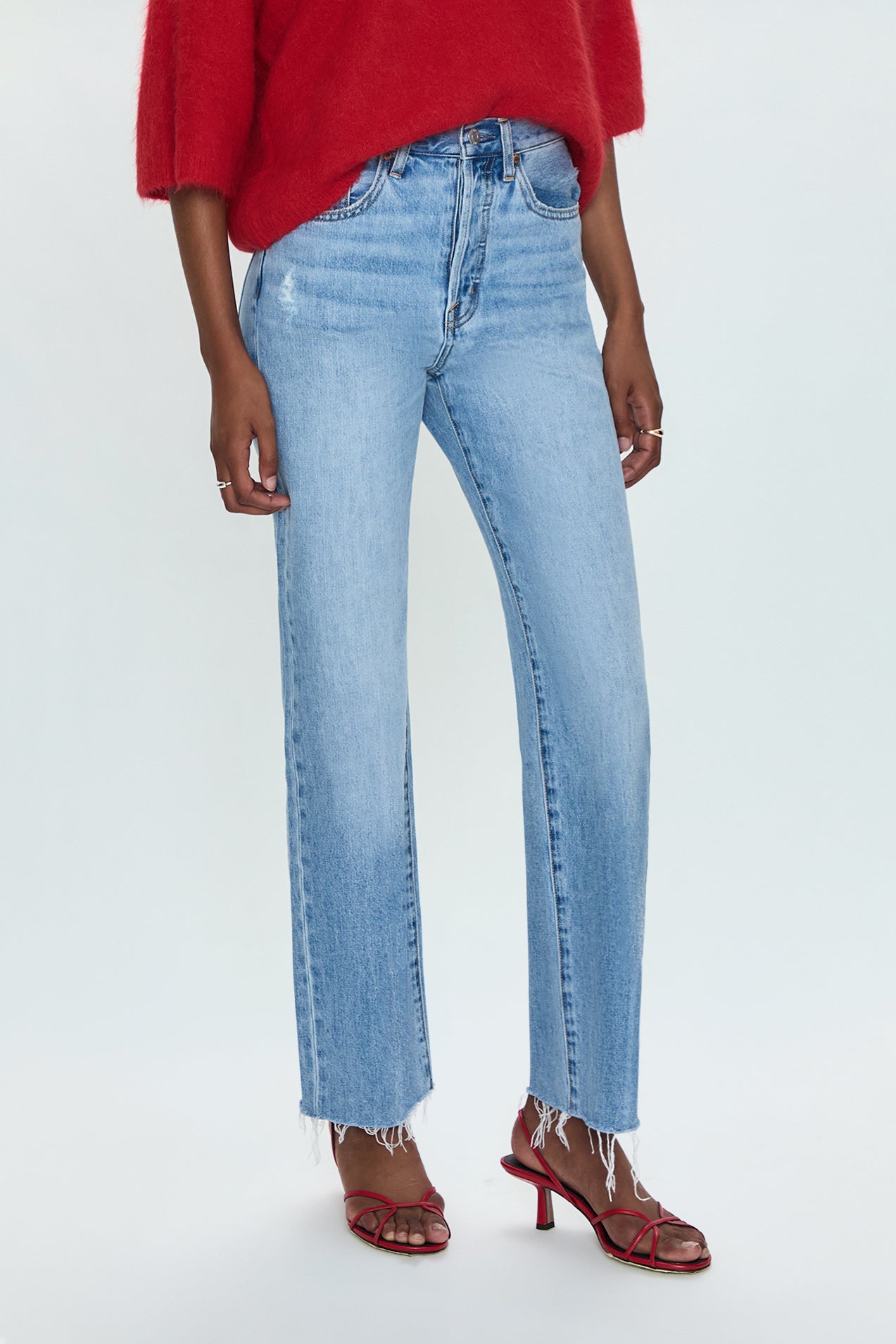 Cassie Super High Rise Straight Jean- Savvy Vintage