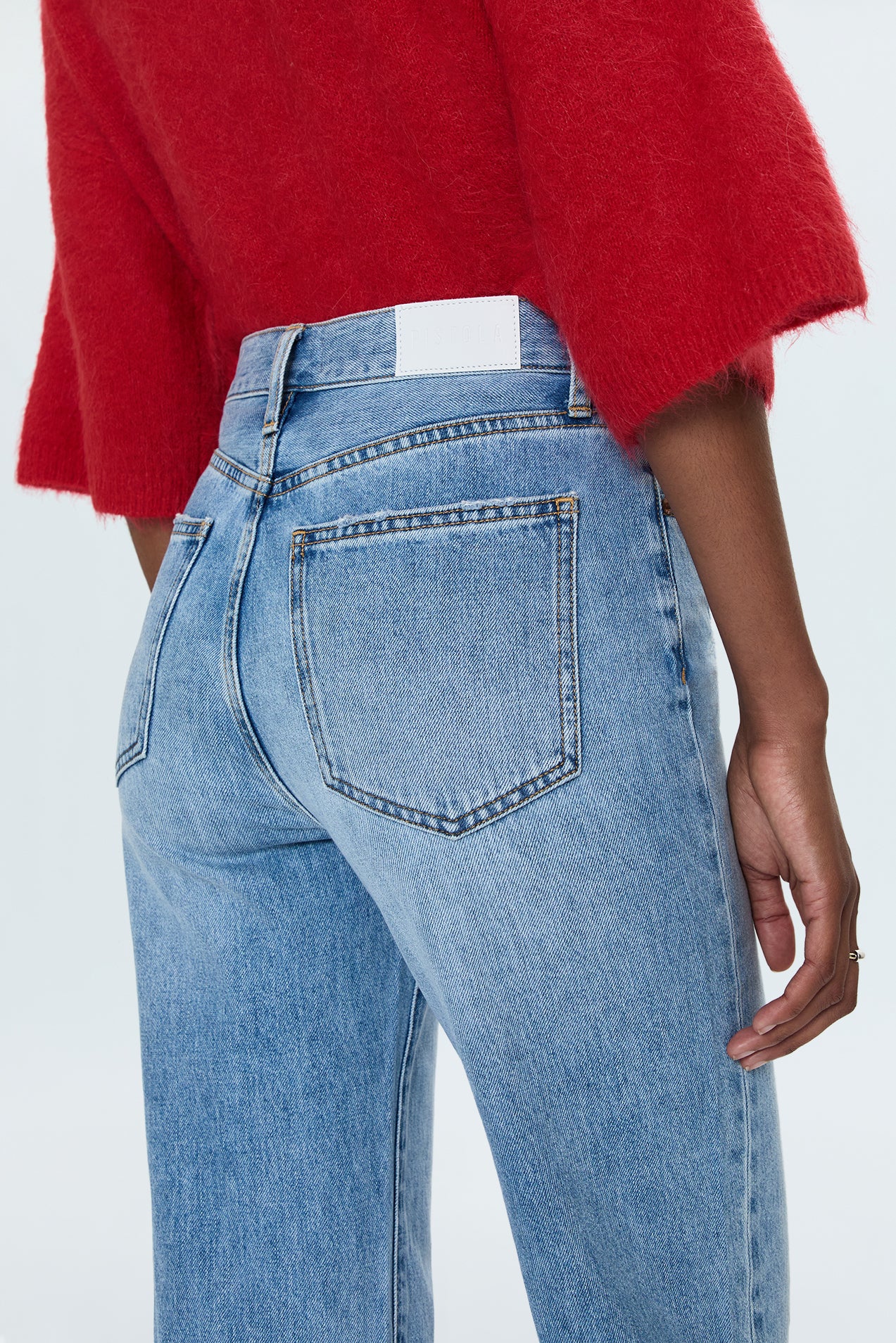 Cassie Super High Rise Straight Jean- Savvy Vintage