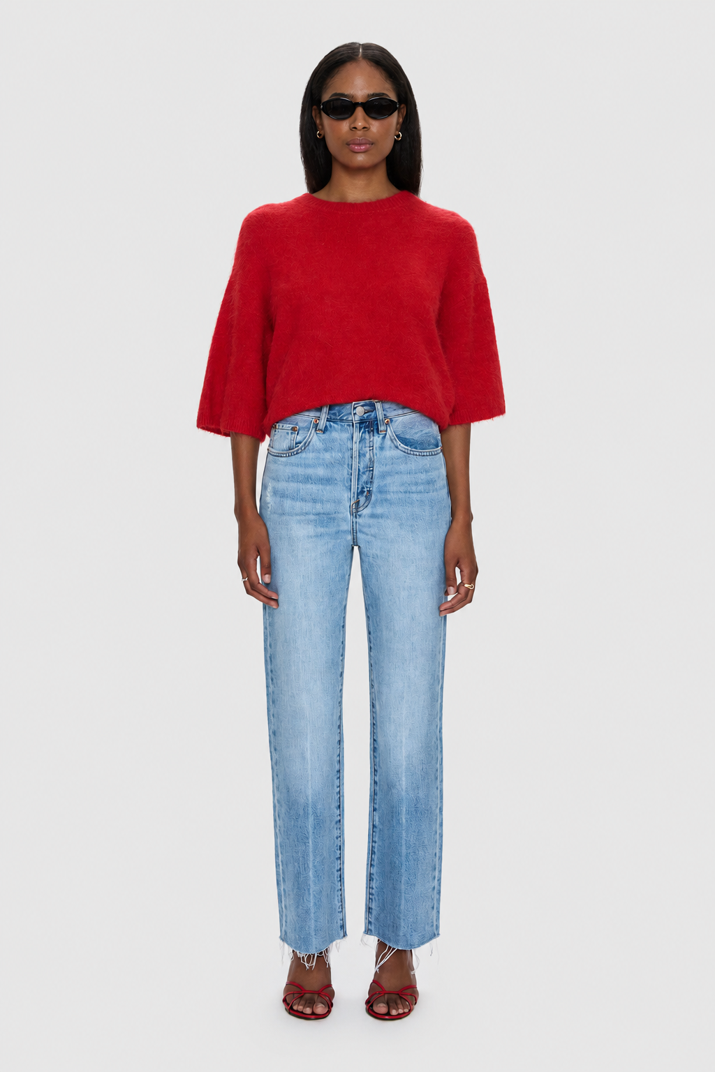 PETITE Cassie Super High Rise Straight - Savvy Vintage