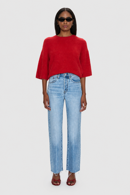 PETITE Cassie Super High Rise Straight - Savvy Vintage