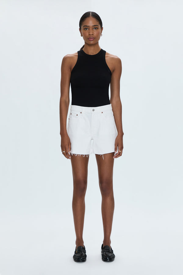 Kennedy Mid Rise Short - Antique White