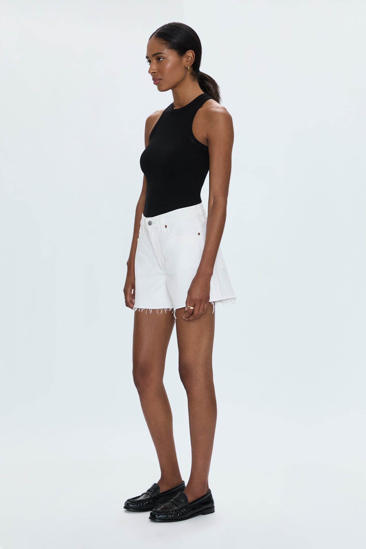 Kennedy Mid Rise Short - Antique White