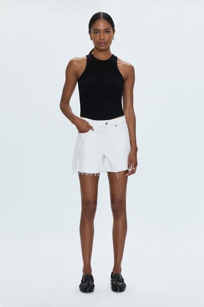 Kennedy Mid Rise Short - Antique White