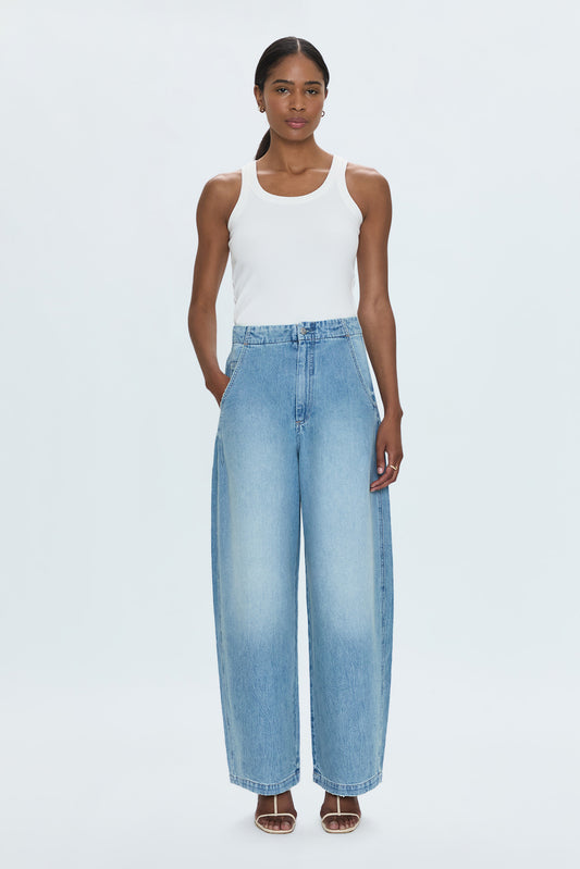Lottie High Rise Relaxed Bowed Leg Jean - Qualifier