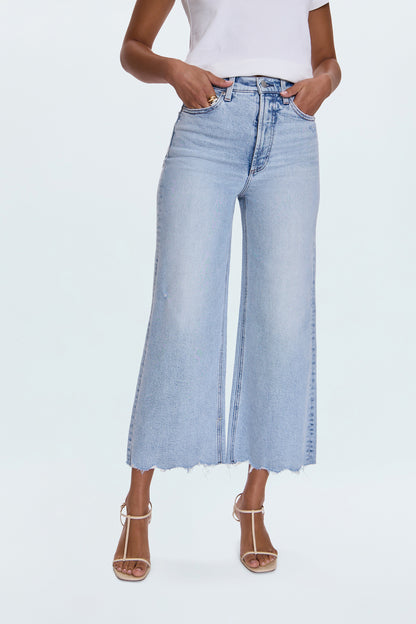 PETITE Lana High Rise Ultra Wide Leg Jean - Sun-Kissed Vintage
