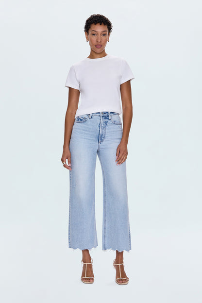 PETITE Lana High Rise Ultra Wide Leg Jean - Sun-Kissed Vintage