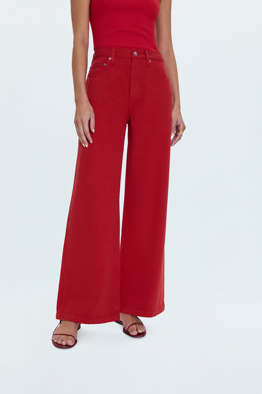Jadyn Low Slung Palazzo Jean - Samba