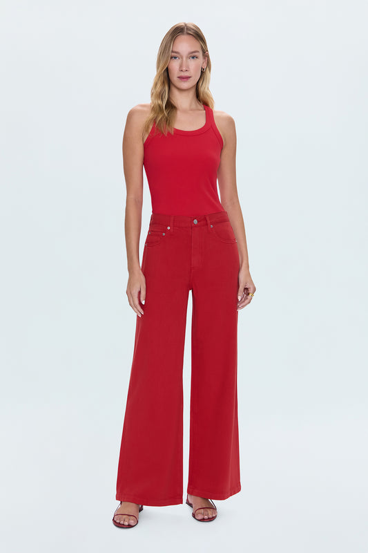 Jadyn Low Slung Palazzo Jean - Samba