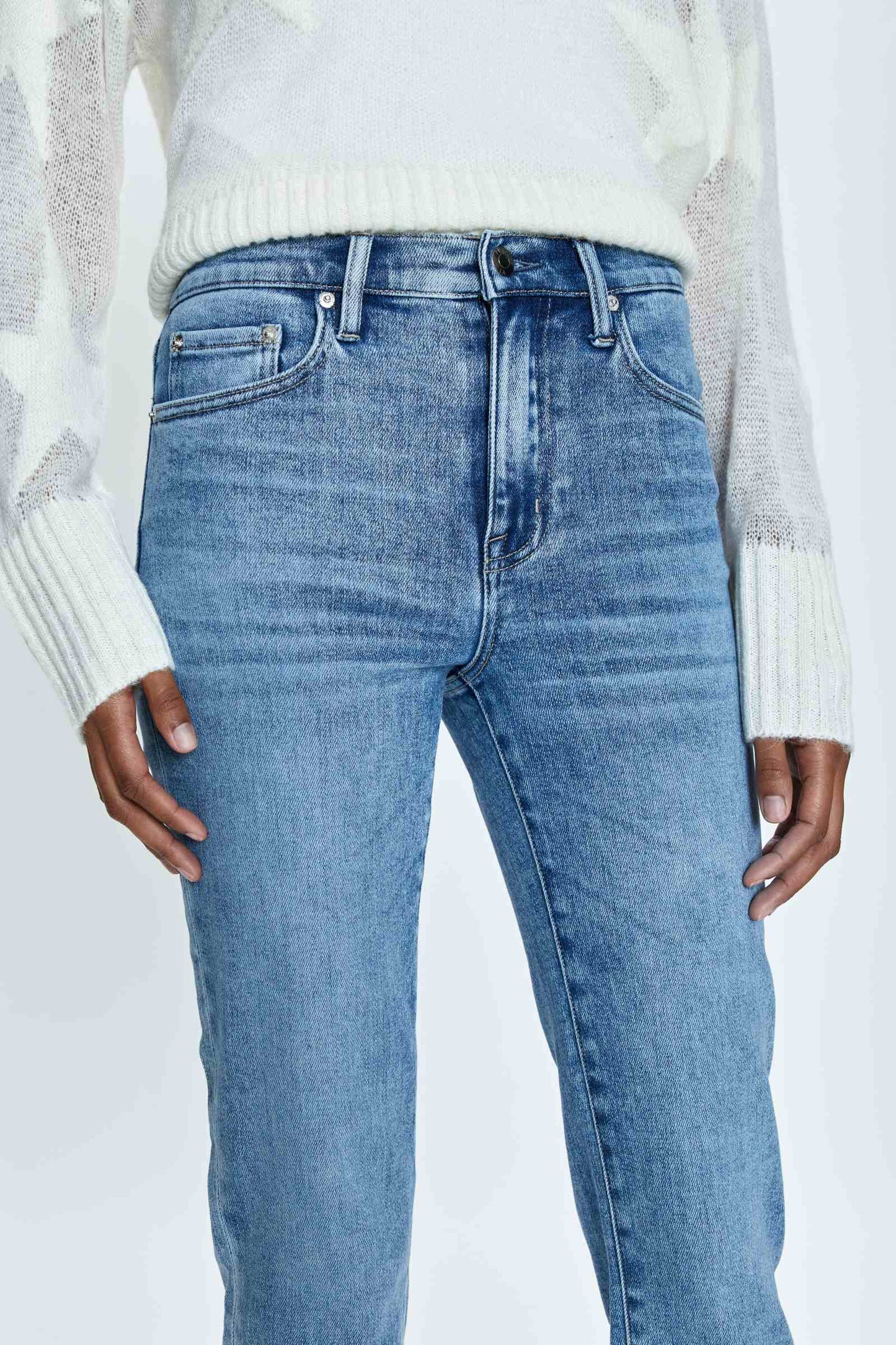 Madi High Rise Slim Jean - Silverlake