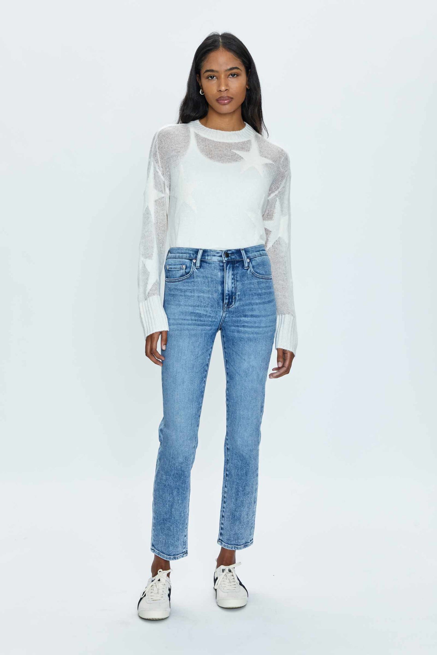 Madi High Rise Slim Jean - Silverlake