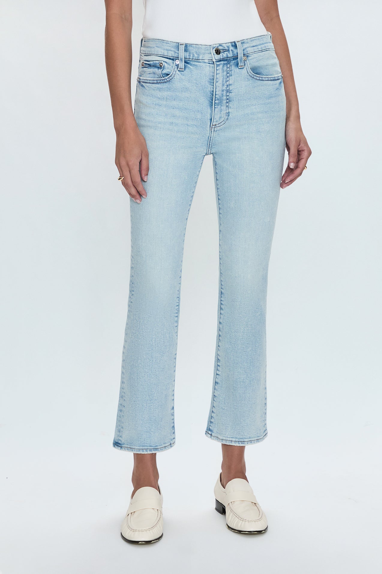 Lennon High Rise Crop Boot Jean - Collective