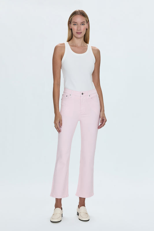 Lennon High Rise Crop Boot Jean - Blush