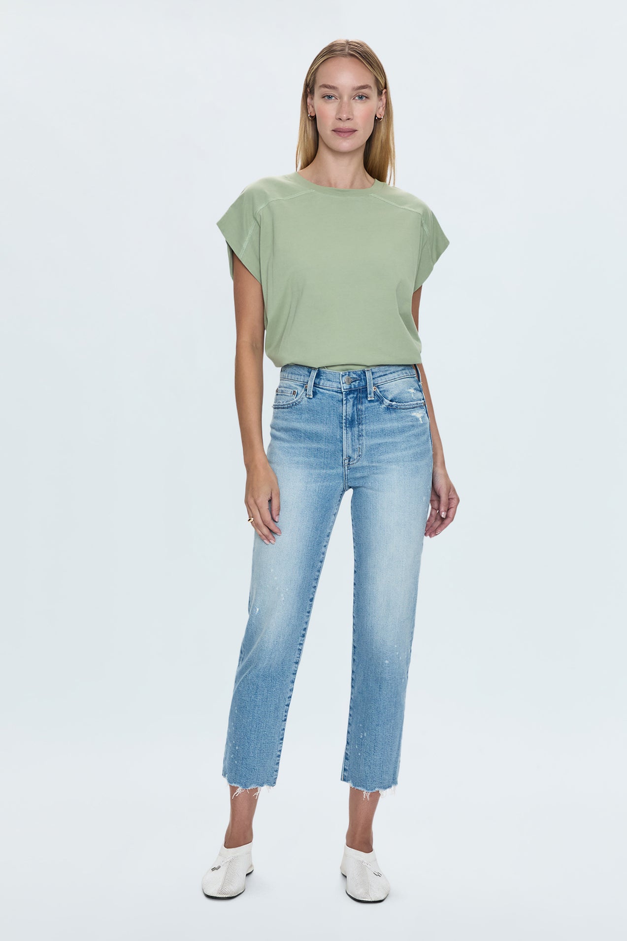 Charlie High Rise Classic Straight Ankle Jean - Dynamic Vintage