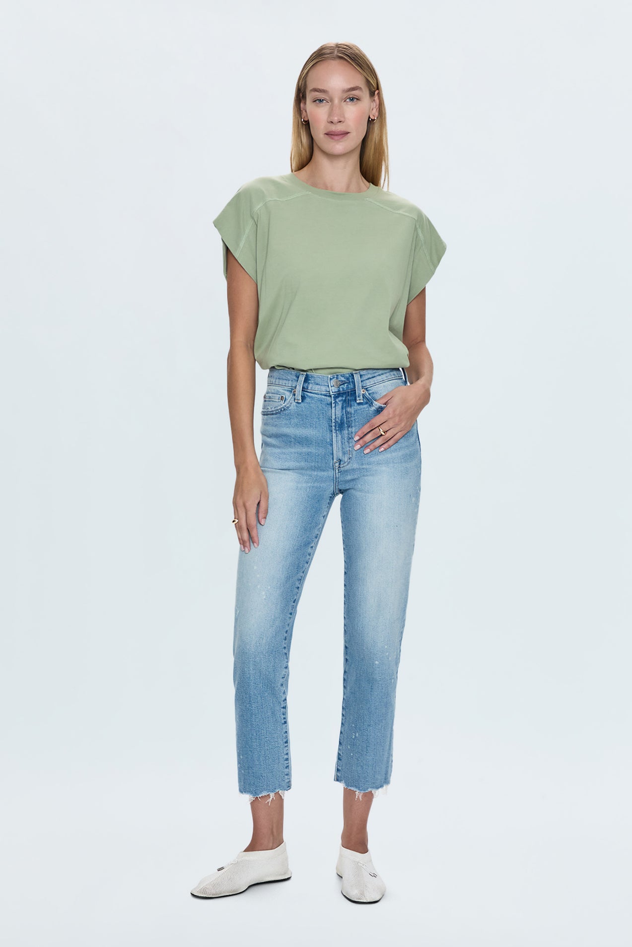 Charlie High Rise Classic Straight Ankle Jean - Dynamic Vintage