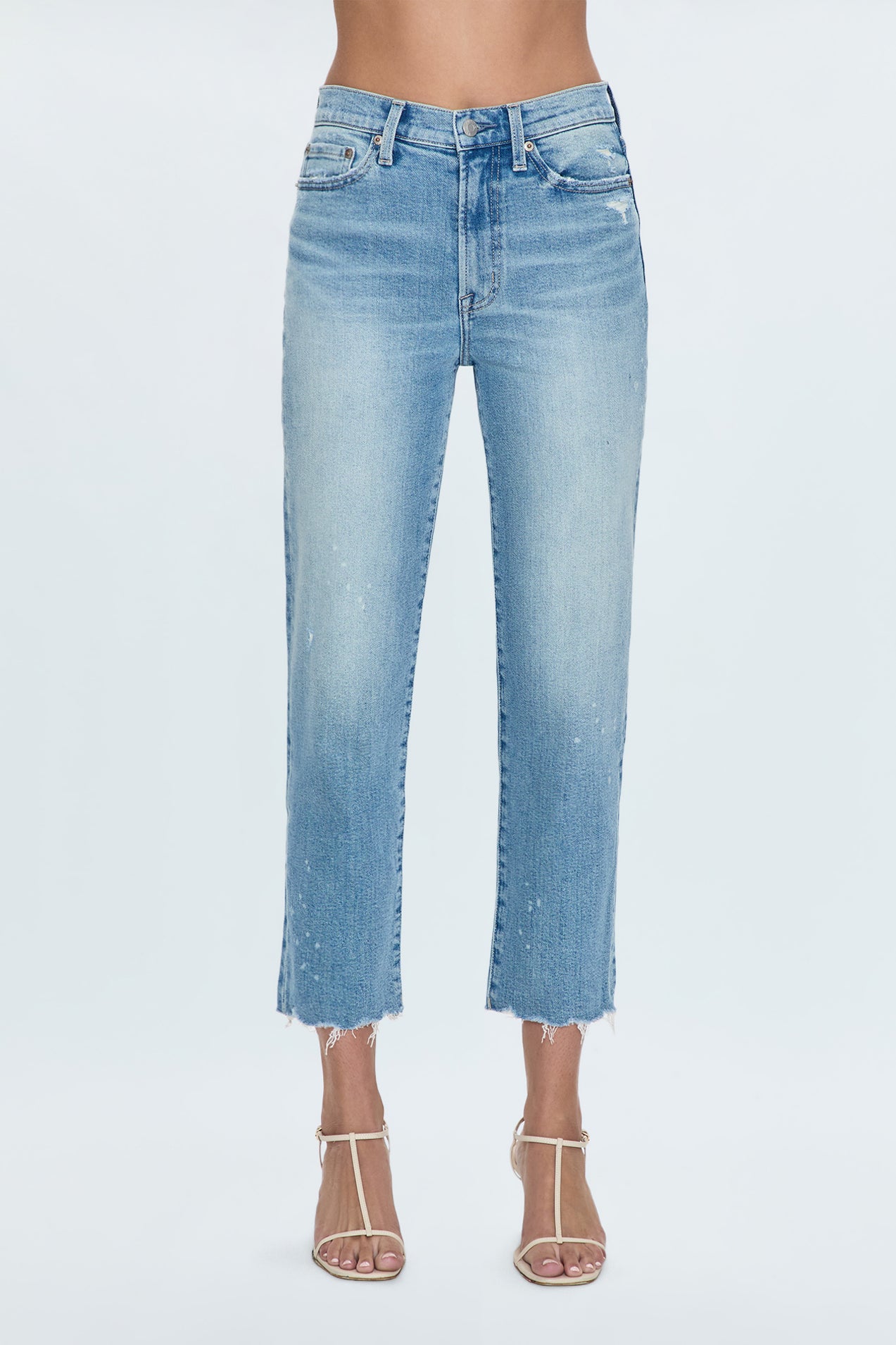 Charlie High Rise Classic Straight Ankle Jean - Dynamic Vintage