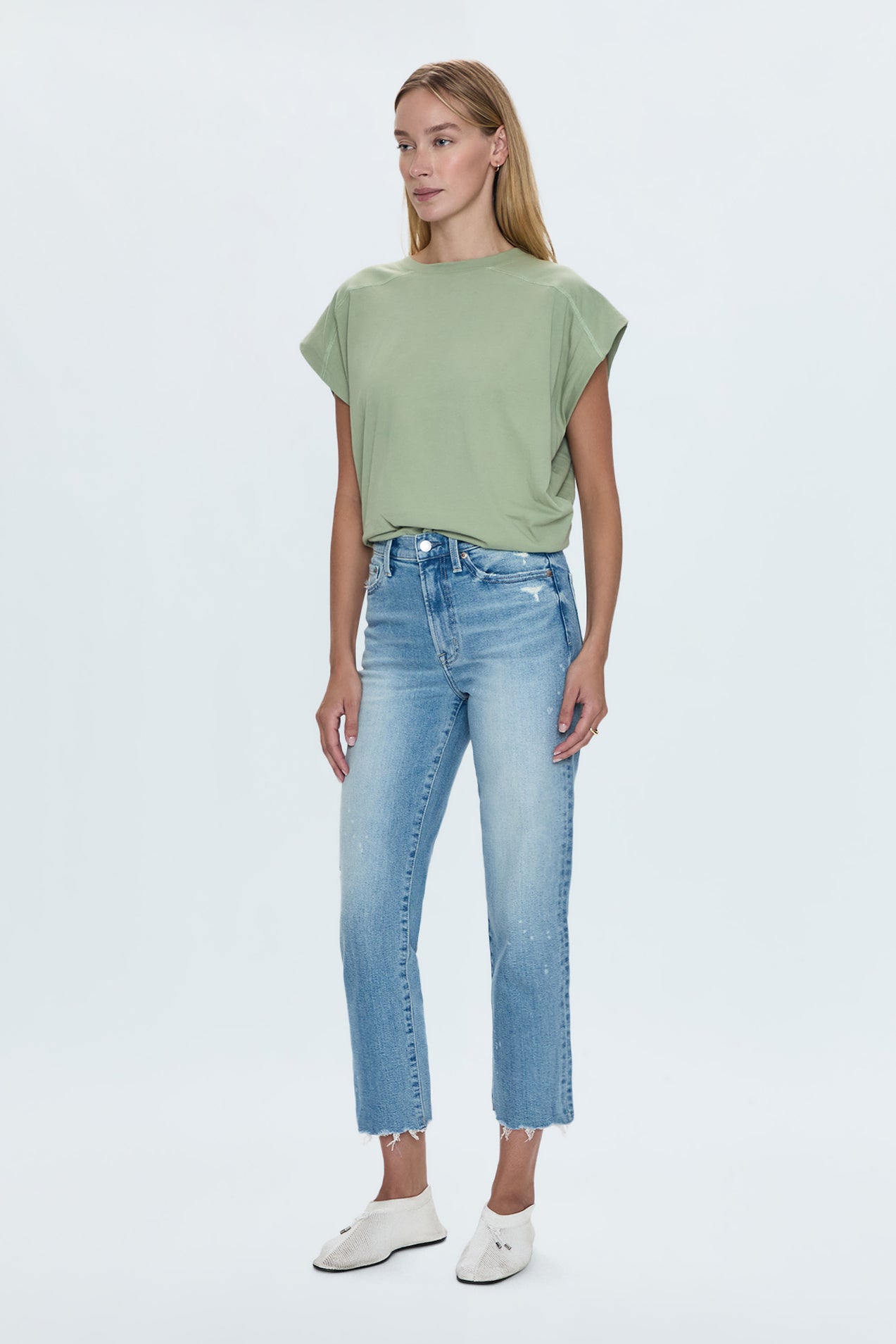 Charlie High Rise Classic Straight Ankle Jean - Dynamic Vintage