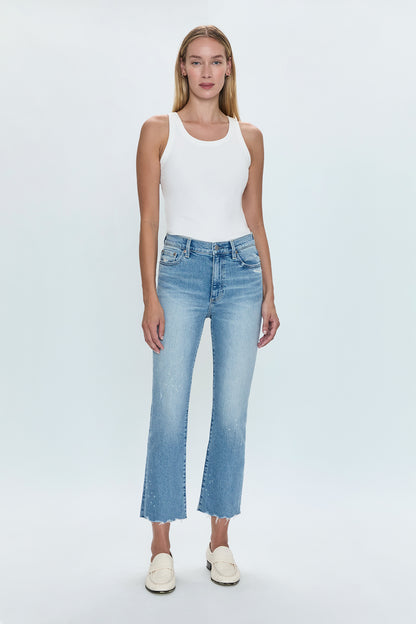 Lennon High Rise Crop Boot Jean- Dynamic Vintage