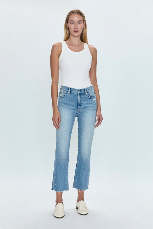 Lennon High Rise Crop Boot Jean- Dynamic Vintage