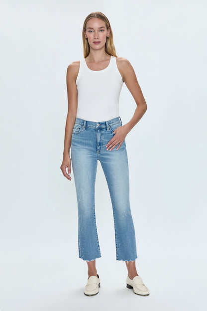 Lennon High Rise Crop Boot Jean- Dynamic Vintage