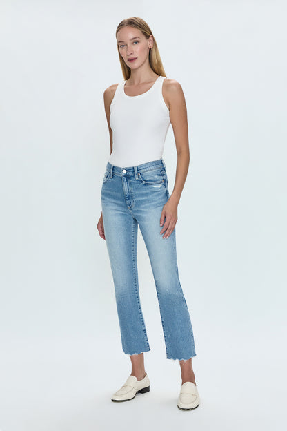 Lennon High Rise Crop Boot Jean- Dynamic Vintage