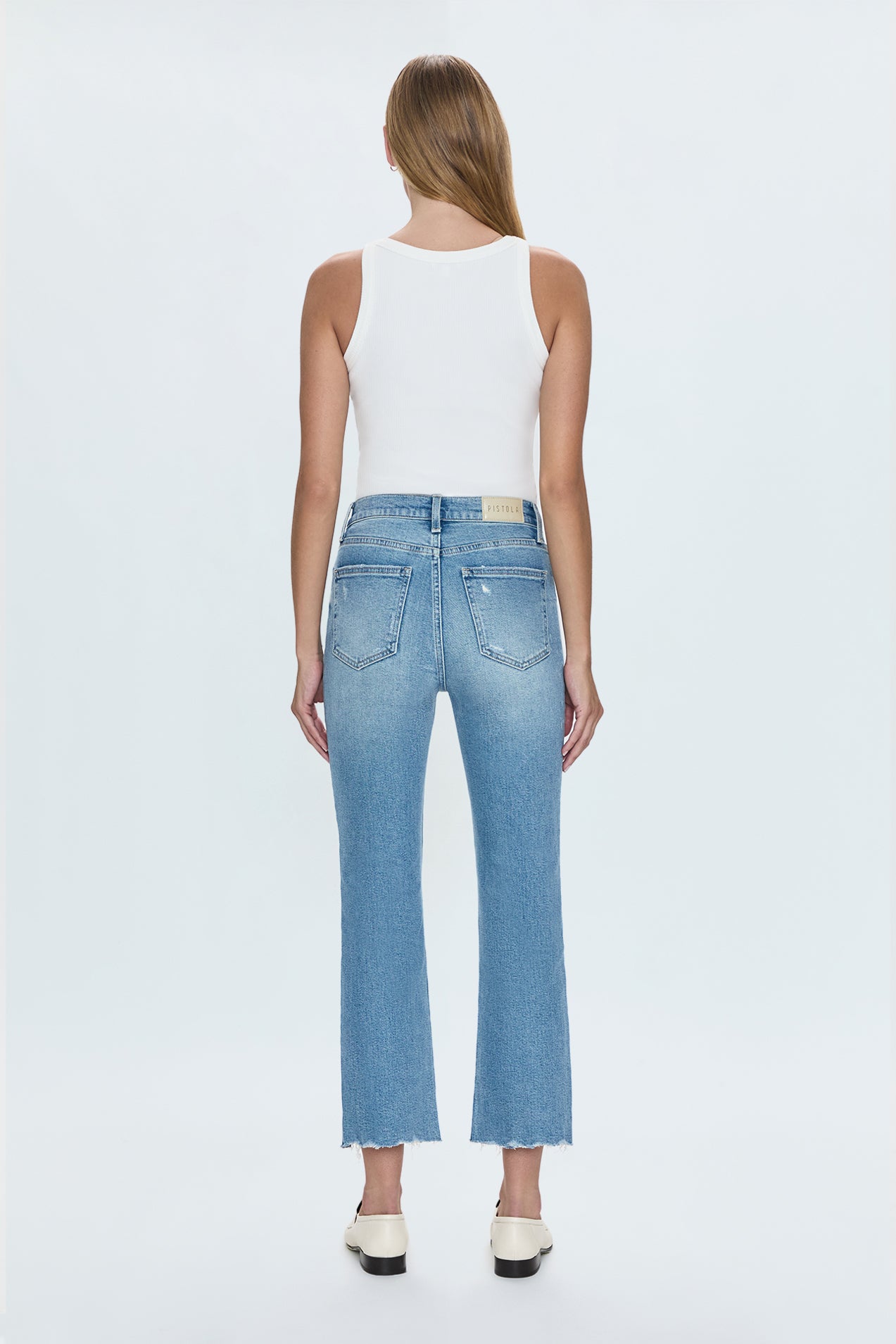 Lennon High Rise Crop Boot Jean- Dynamic Vintage