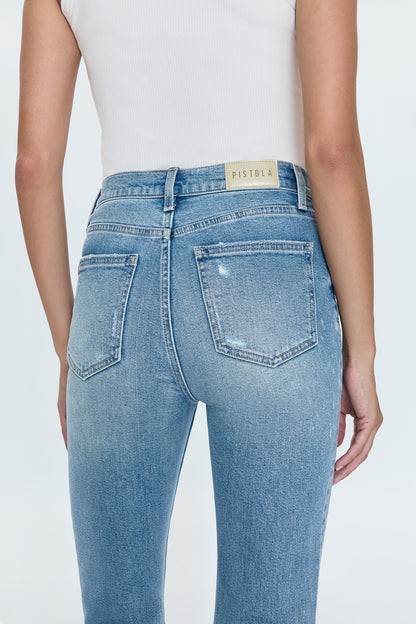 Lennon High Rise Crop Boot Jean- Dynamic Vintage