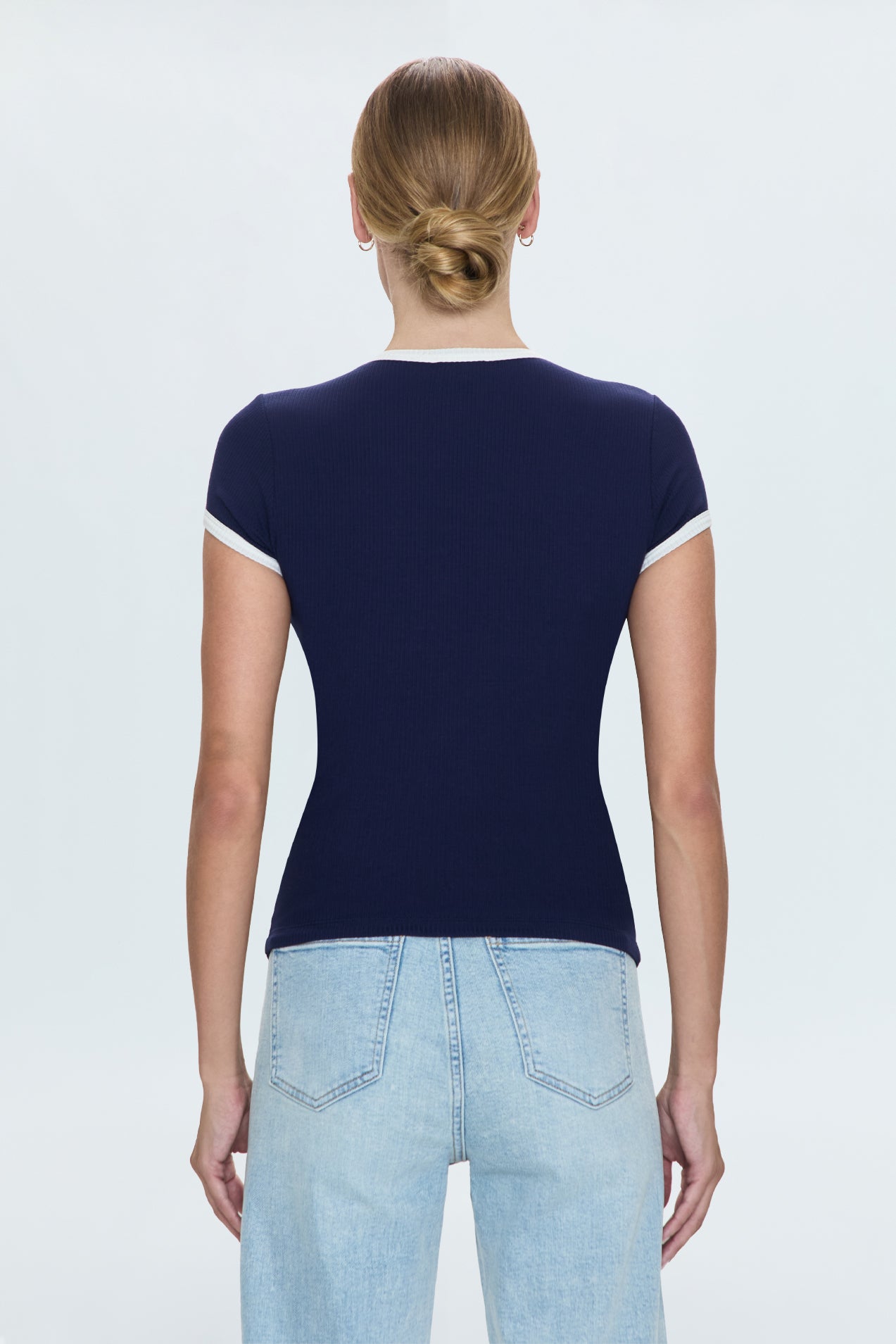 Renee Baby Ringer Tee- Maritime and White