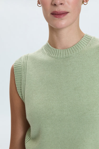 Leandra Sweater Vest- Pistachio