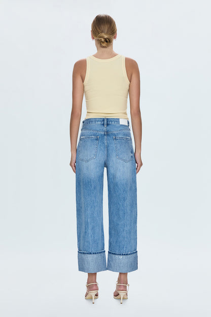Ryder High Rise Cuffed Jean - Abroad Vintage