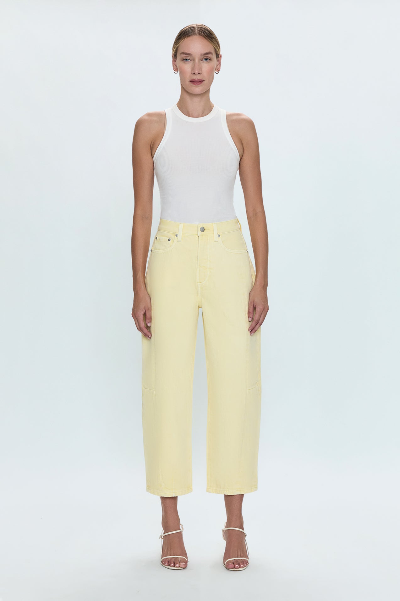 Eli High Rise Arched Leg- Soft Buttercup