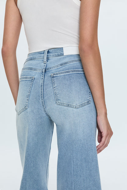 Izzy Mid Rise Wide Leg Crop- Strive