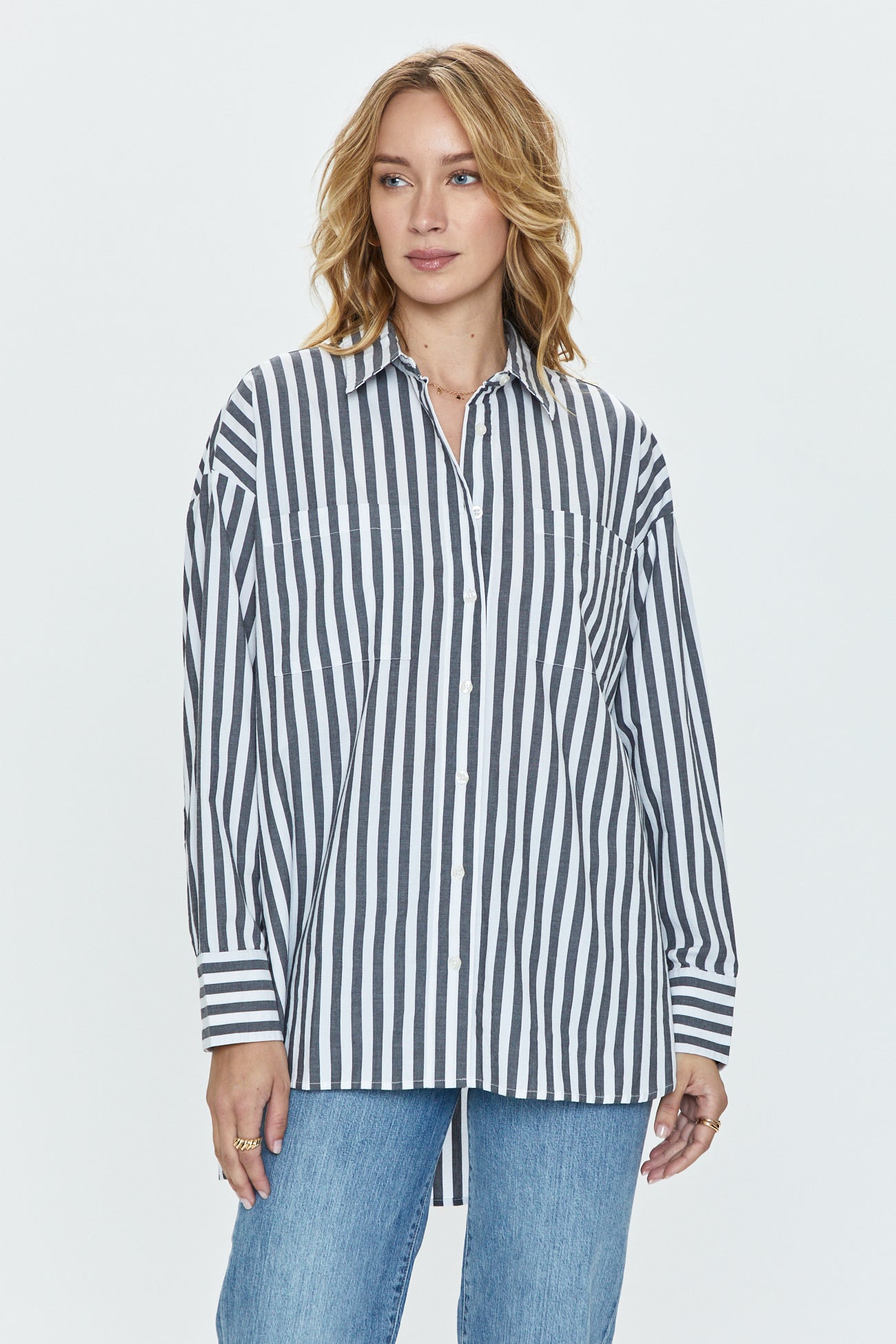 Button down shirt online tunic